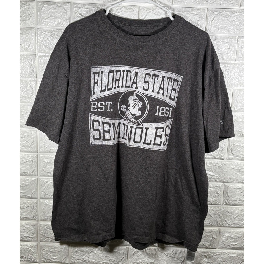 Alta Gracia Mens Shirt Size XL Florida State Seminoles Gray Short Sleeve Fsu‎